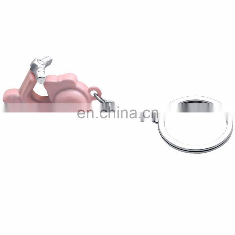 Custom fashion 3D metal motorcycle keychain for personalized gifts