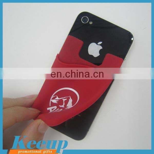 Self-adhesive Silicone Smartphone Pocket for Cards