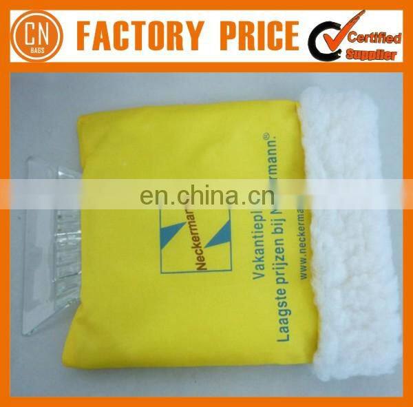Hot Sale Custom Cheap Plastic Ice Scraper With Cotton Glove