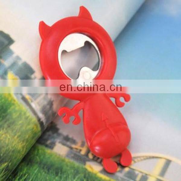 Cartoon deisgn Silicone frame Buy bulk metal bottle openers hot sales in 2014
