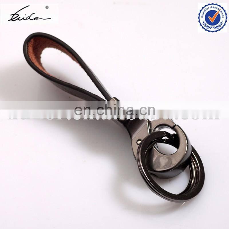 Wholesale Custom New Design handmade Metal Leather Keyring