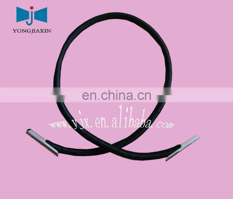 Silver metallic loop tie