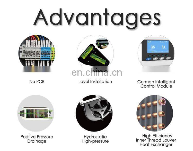 28L/day ceiling duct dehumidifier with single recirculated air flow