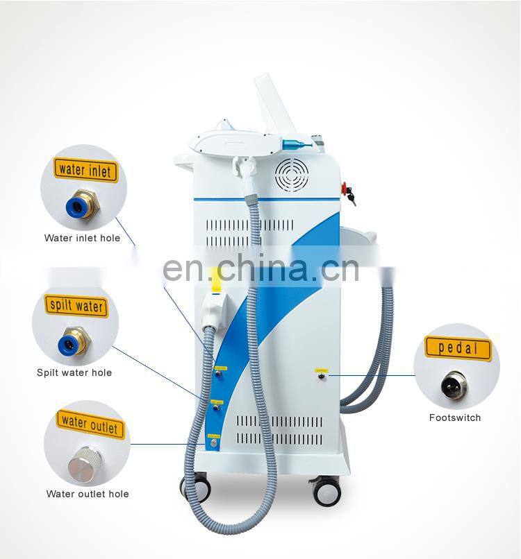 2019 New 360 magneto-optical 4in 1 IPL+OPT+ND YAG  laser+RF rejuvenation tattoo hair removal multifunctional machine