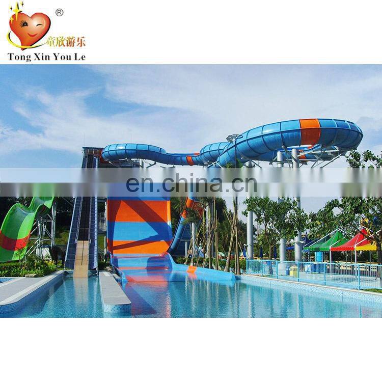 Hot sale Multi-Lane Racing Fiberglass Water Slide for Sale