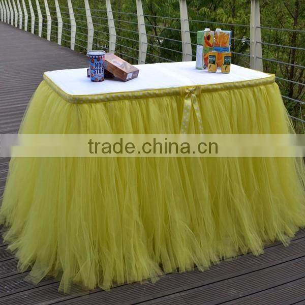 Wedding Decorations Tutu Tableware Tulle Table Skirt SD103