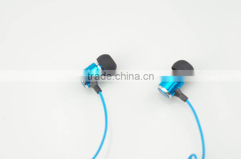 High quality v4.1 noise cancelling sport bluetooth earpiece/wireless earphone for mp3, tablet ,smartphone