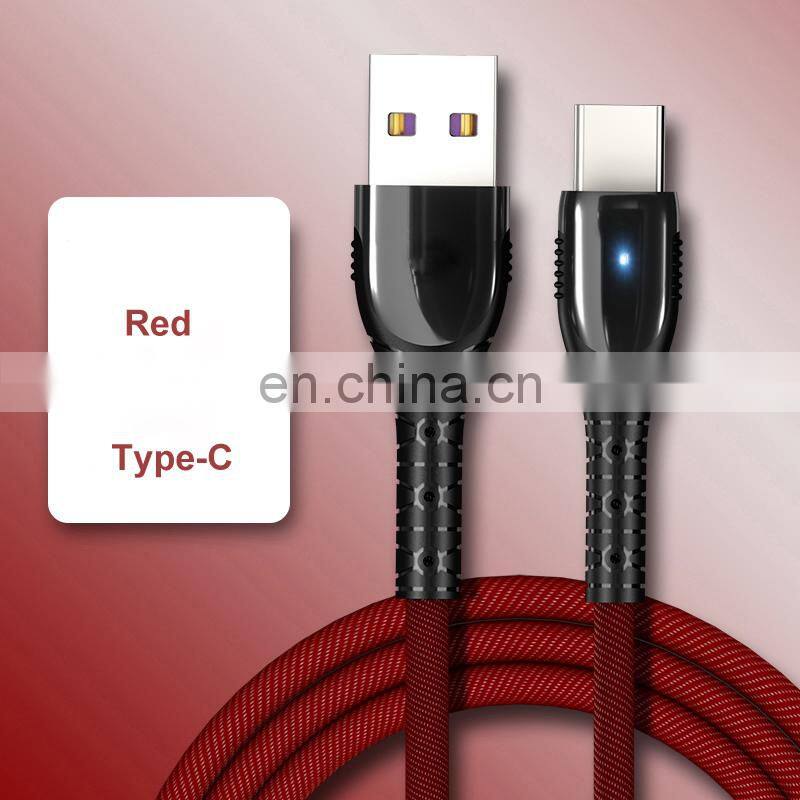 Promotional Gift USB Charge Phone Cable 3.5A Fast Charging Data Cable with Smart Indicator