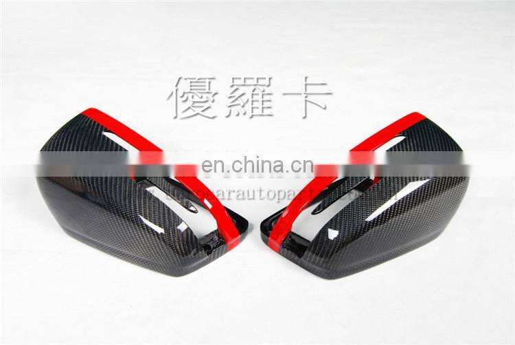 w204 carbon finber side mirror cover fit for A C CLS E CLA Class W204 W207 W212 W176 W218 W221 carbon mirror cover