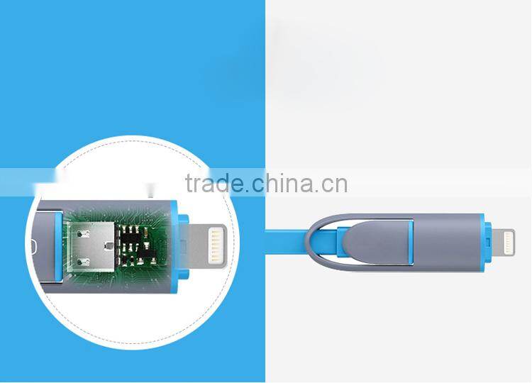 MOFi 2015 Hottest 1 Meter 2 in 1 Data Cable for Android and iPhone