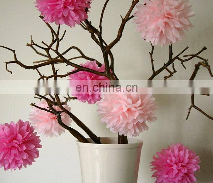 1pcs 10inch (25cm) pompon Tissue Paper Pom Poms Flower Kissing Balls Home Decoration Festive Party Supplies Wedding Favors