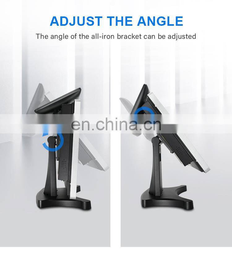 15'' Capacitive touch screen all in one POS with 8inch customer display system/cash register/cashier POS machine