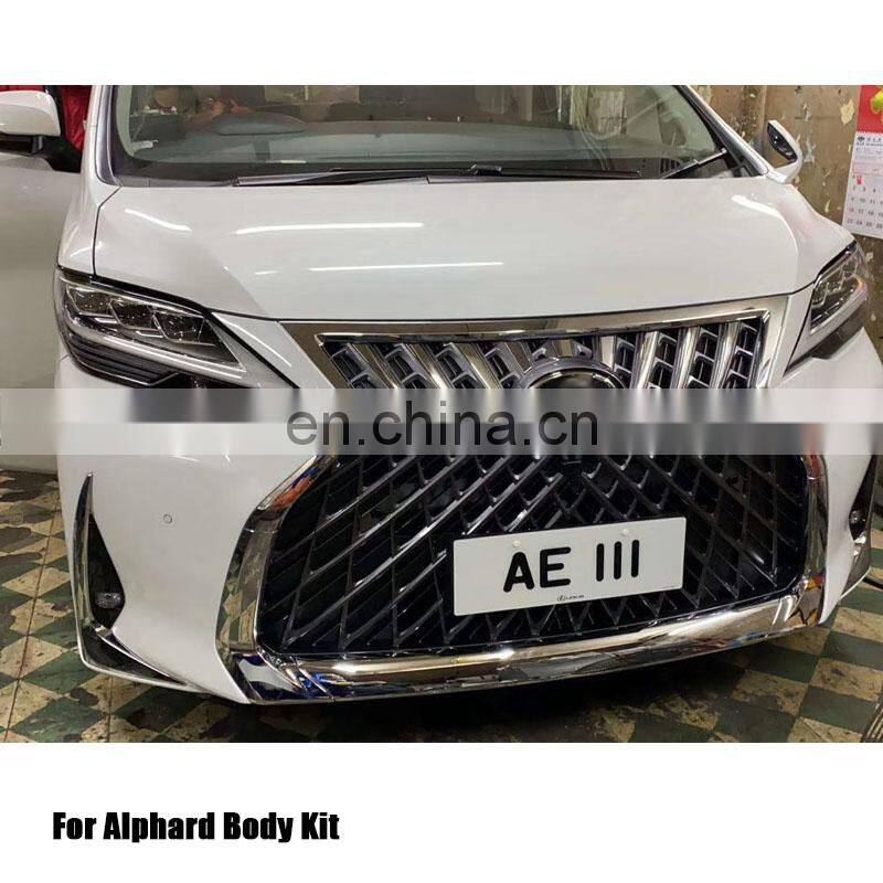 Car PP Body Kits for Alphard 2016+ Upgrade LM300/350 Body Kit Bumper Guard