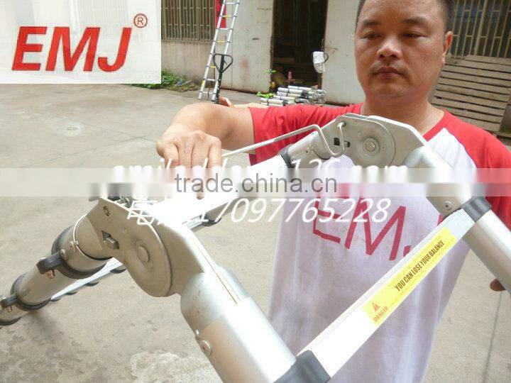 China factory EN131 2.5+2.5 meters aluminum telescopic Ladder