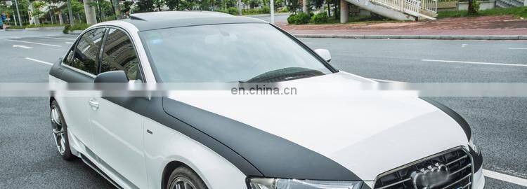 Runde ABS Material Car Modification Sport Style Front Rear Lip Side Skirt Spoiler Exhaust Suitable For 2013-2016 Audi A4L Body Kit