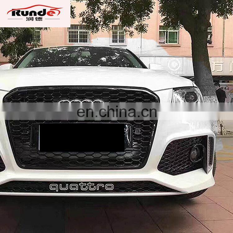 Runde Car Parts PP Material Auto Body Kit include front bumper grille rear lip For Audi Q5 Upgrade to RS Q5 Style body kit