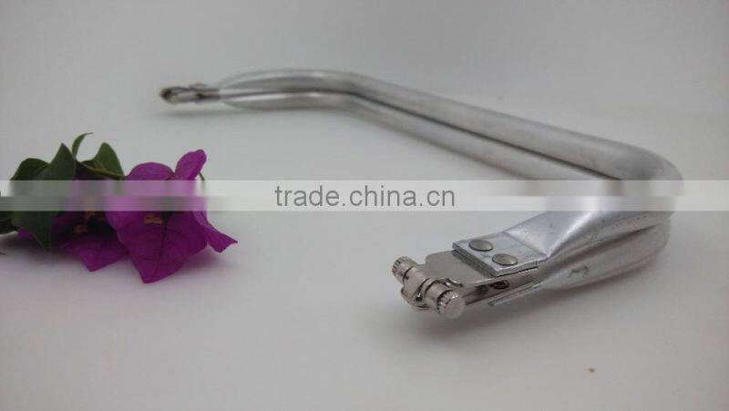 Genuine low price aluminum tubular sliver metal purse frame for ladies purse