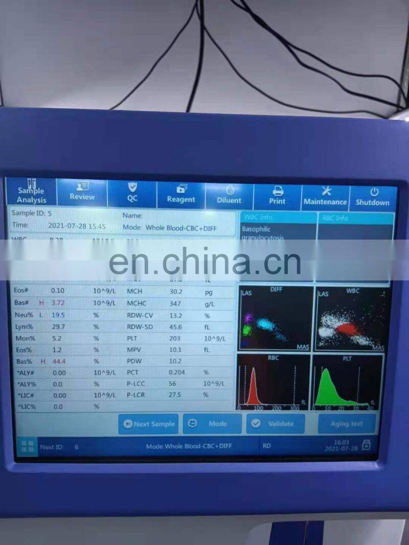 NEW 5-part Hematology Analyzer Factory Direct Sales Blood Testing Equipment KD-5700 5-part Hematology machine