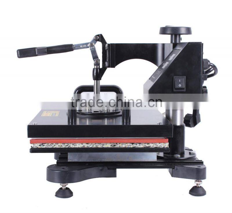 pneumatic auto flat heat press machine for t-shirt sublimation &Pneumatic t-shirt printer