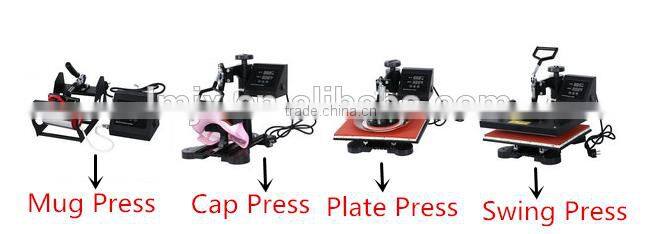 5 in 1 combo heat transfer press heat transfer film printing machine