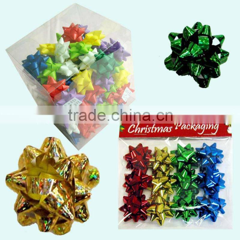 gold glitter mesh with poly gross butterfly pull ribbon and flower bow for packing/decoration wedding/Christmas/present