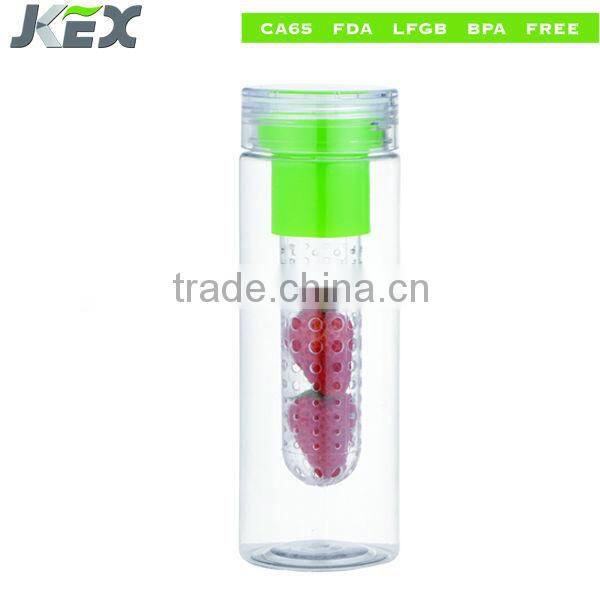 Tritan fruit infusion water bottle with FDA approval