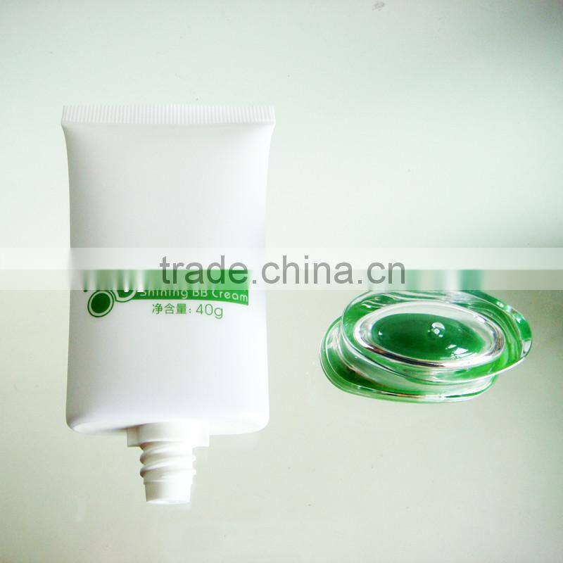 Empty Flat Plastic Cosmetic Tube