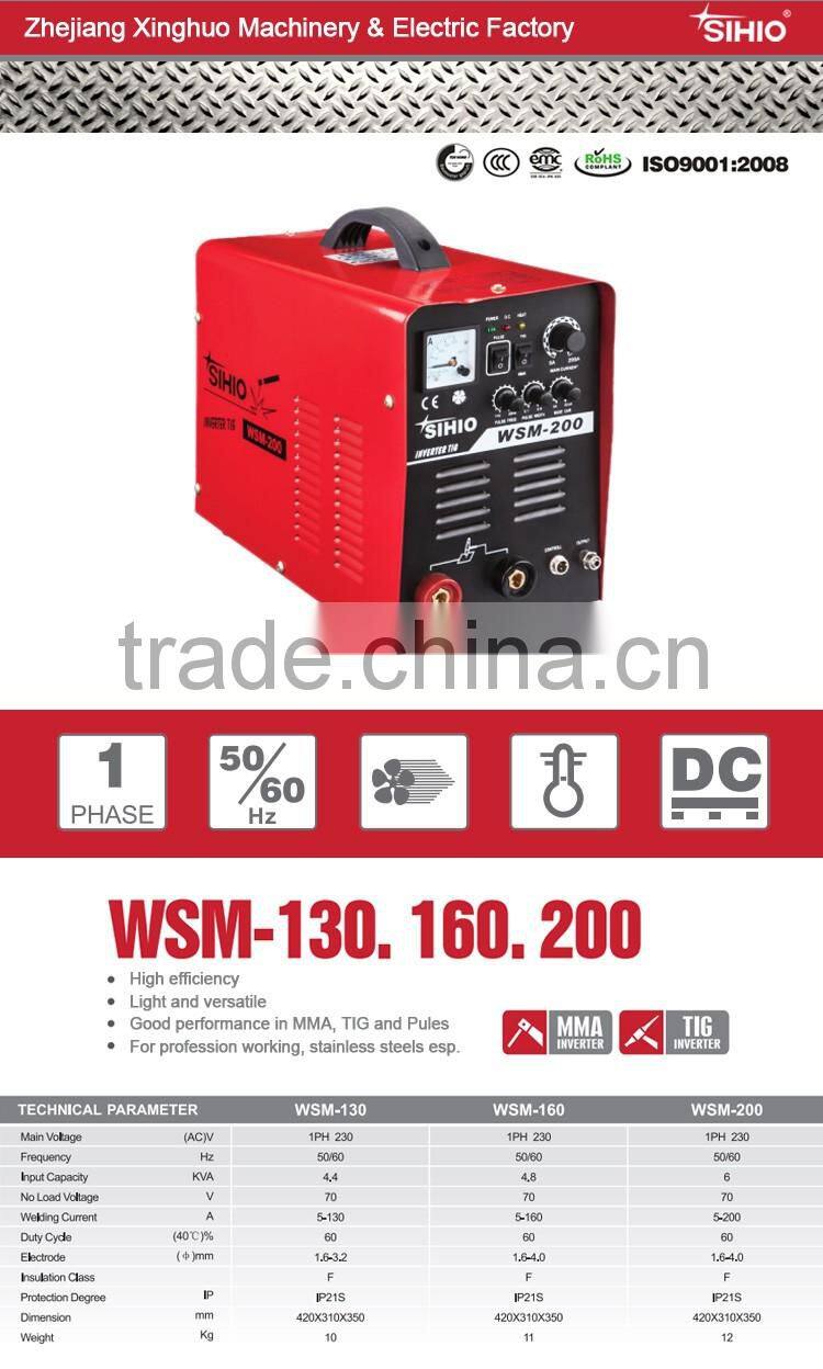 SIHIO red black inverter tig MMA 20-200 welding machine