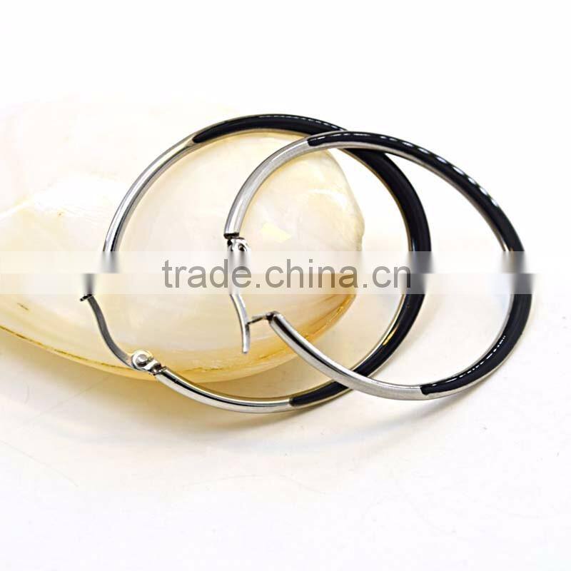 sexy ladies earring designs pictures silver black colored hoop earrings