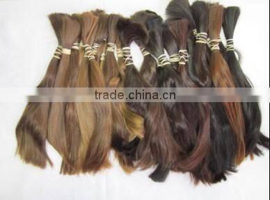 Colored Remy hair virgin human hair,not tangle and dry