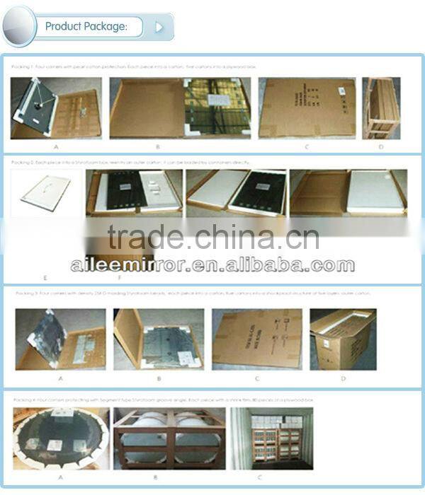 Led side mirror light fabric pocket mirror AL-DJ218