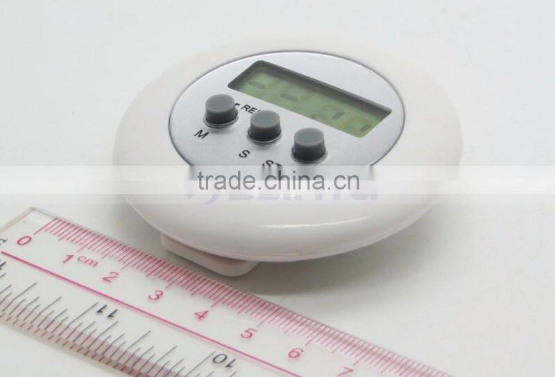 2.5 Inch 4 Digit Minute/Second LCD Round Refrigerator Countdown Timer