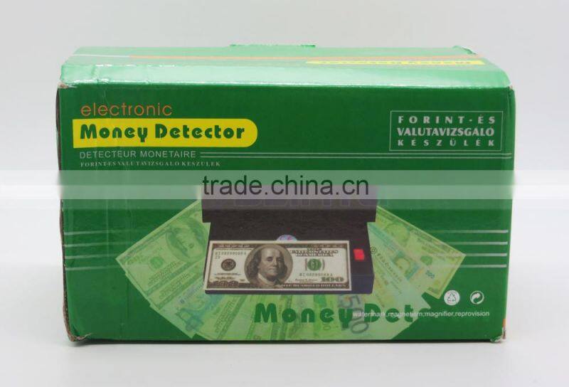 AC Power 2 IN 1 Magnifier 4W Blacklight UV Tube Money Detector Machine