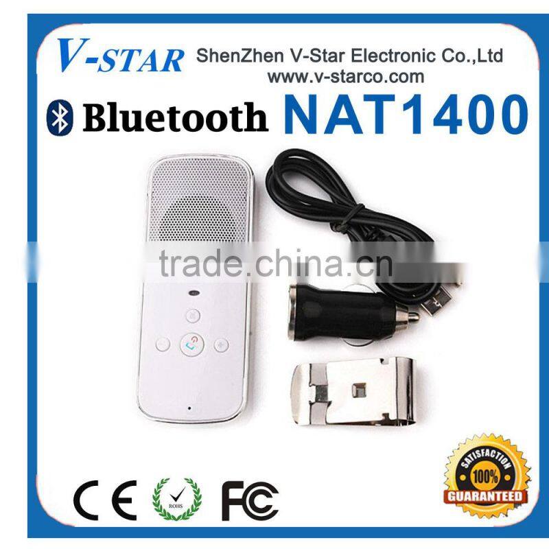 bluetooth handsfree car kit with caller id With DSP Noise Cancellation