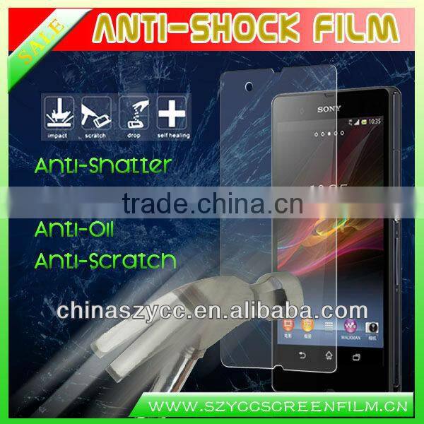 PAC 4-6H Hardness New Products 2013 Shatter-proof Screen Guarder For Sony XperiaZ L36h