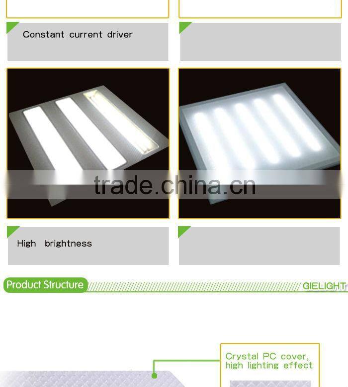 CE ROHS commercial recessed integrated 60x60 led grill fixture