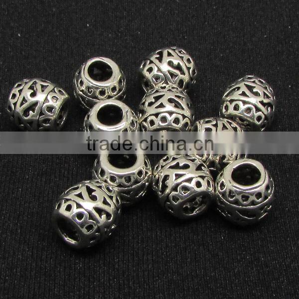 JS1213 High Quality Matte Metal Gold Silver Rondelle Spacer Beads,Dull Polish Matt Spacer Beads