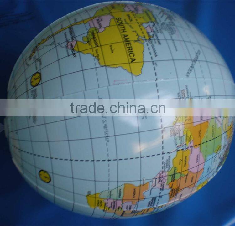 Inflatable earth globe beach ball, pvc inflatable globe ball for sale