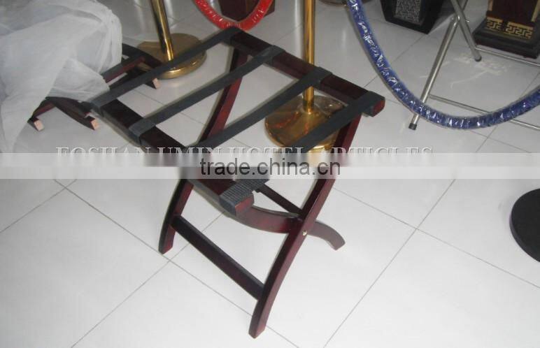 Wooden Hotel Luggage Stool Rack