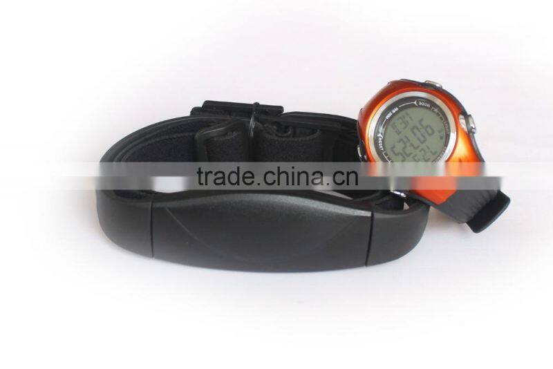 Wholesale-Chest Strap Heart Rate Monitor Calories Pedometer Digital pulse Sports Watch LCD Exercise Memory Mode Outdoor Water r