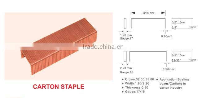 33(35) Series Carton Closing Staples (16GA)