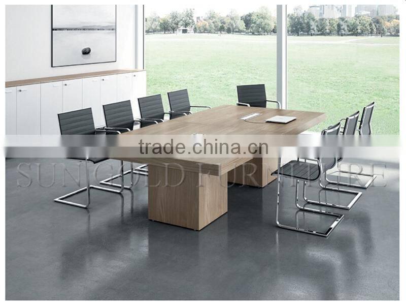 Modern Conference Desk with Power Socket Wood Meeting Table (SZ-MT032)