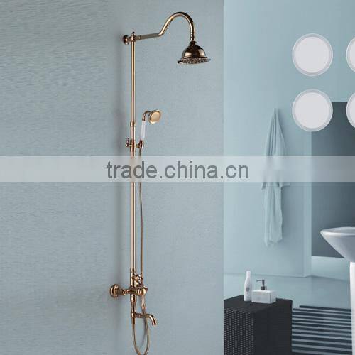 Fancy Glod Shower Faucet Rain Shower Set With Best Price