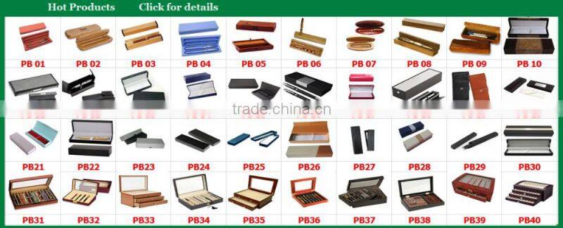 rose wood luxury woooden pen box for two pcs