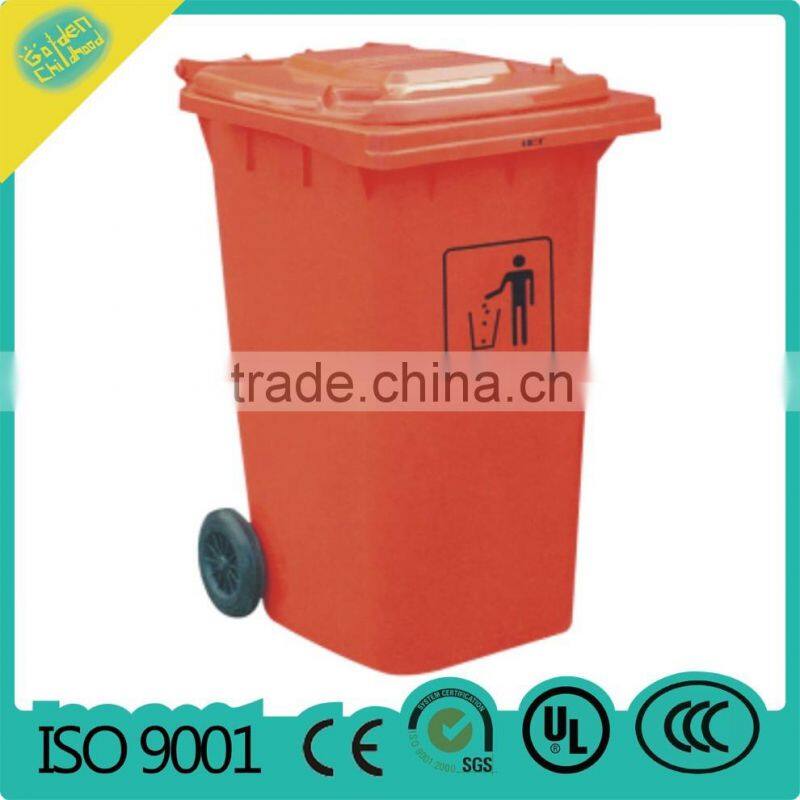 120L Garbage Can with Wheels/Outdoor Recycling Garbage Bin