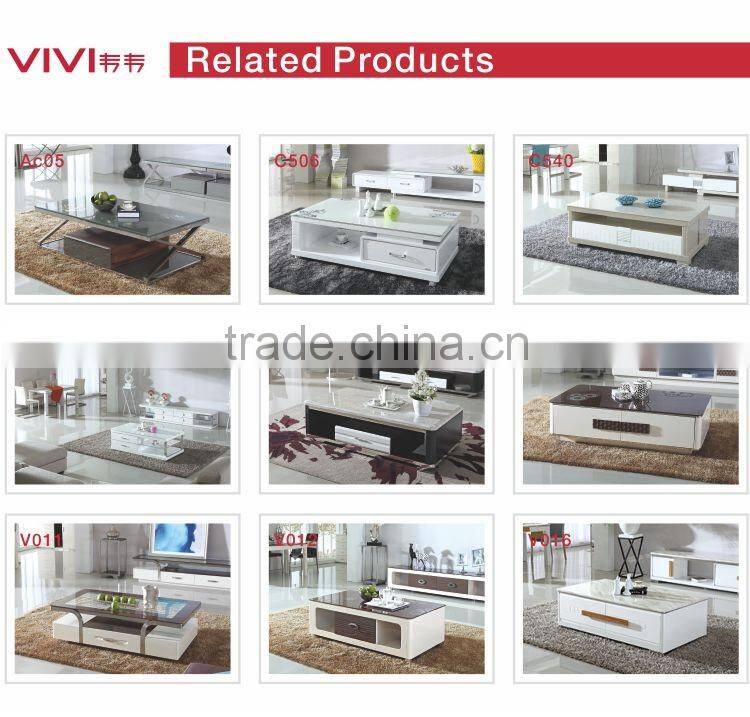 2016 hot selling white living room wood coffee table
