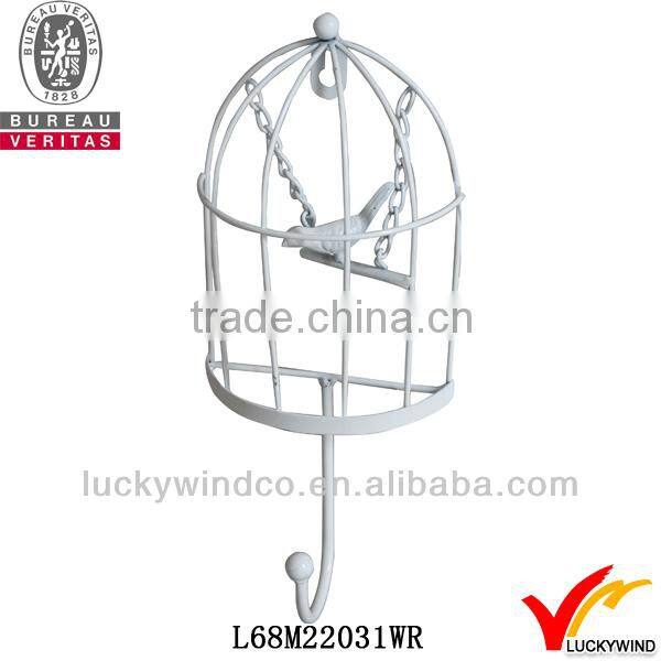 wire cage design shabby chic white metal clothes hanger