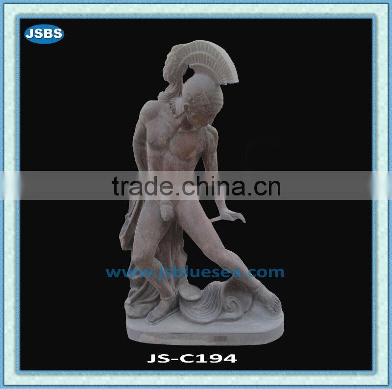 hand carved cheap nude stone Greek Man Statue