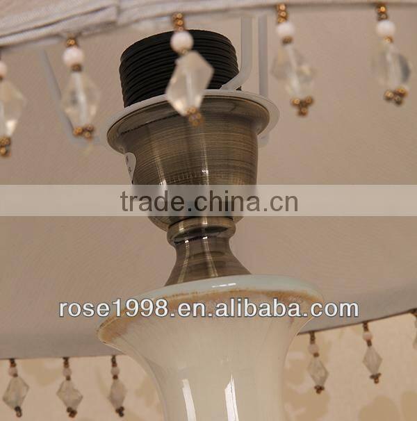 bedside table lamp with glaze ceramic