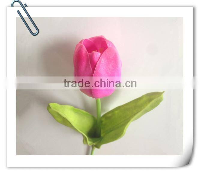 Decoration artificial flower wholesale PU tulip artificial bouquet